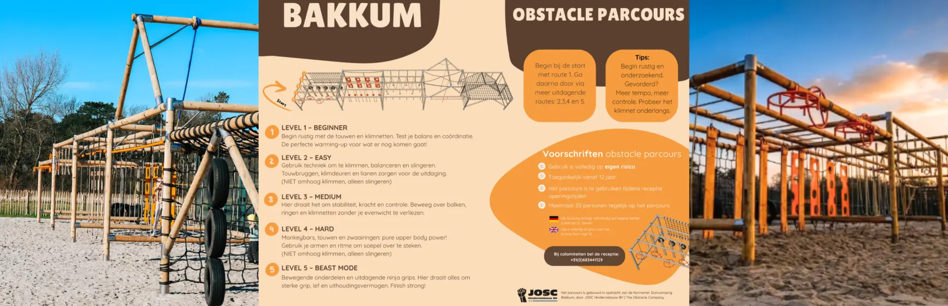 Hoog kwaliteit uitleg obstacle parcours extra breed banner website formaat pagina 1